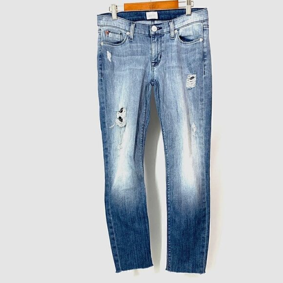 Hudson Krista Super Skinny Blue Jeans - Light Wash, Low Rise Size 26 - Picture 1 of 10